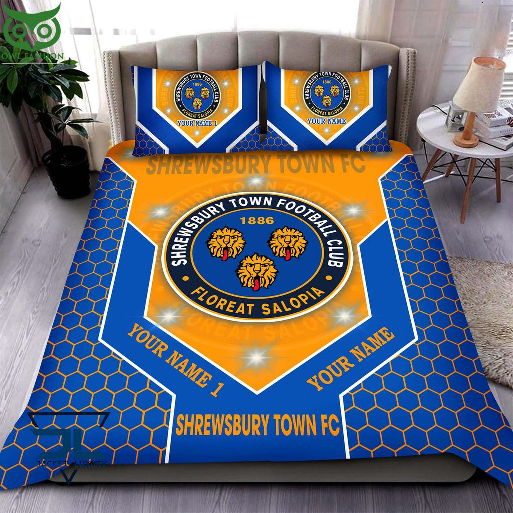 Shrewsbury Town EFL Football Custom Bedding Set