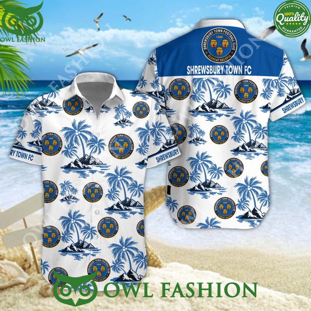 Shrewsbury Town EFL Aloha Vibe League One Hawaiian Shirt Short