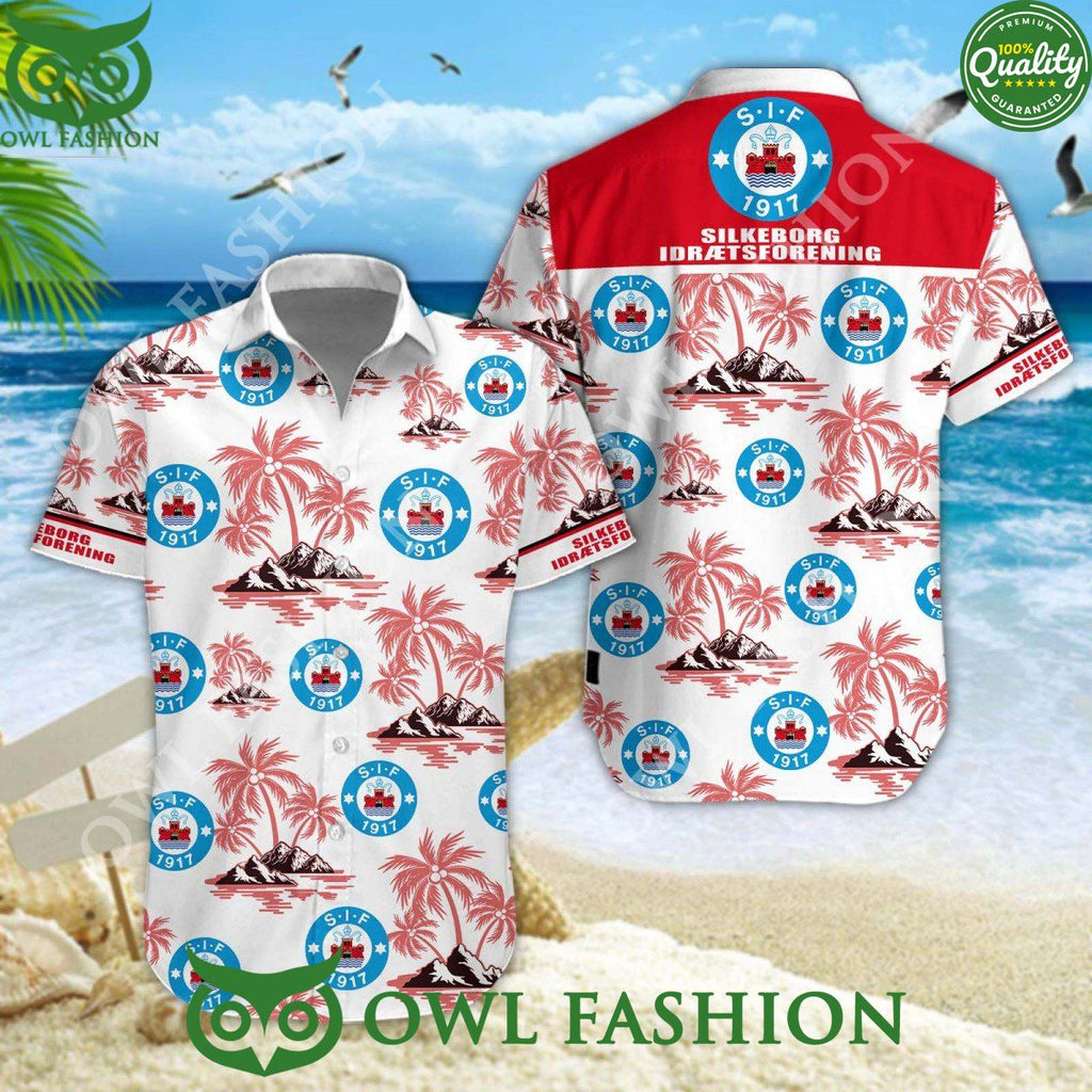 Silkeborg IF Danish Football Champion Superliga Hawaiian Shirt