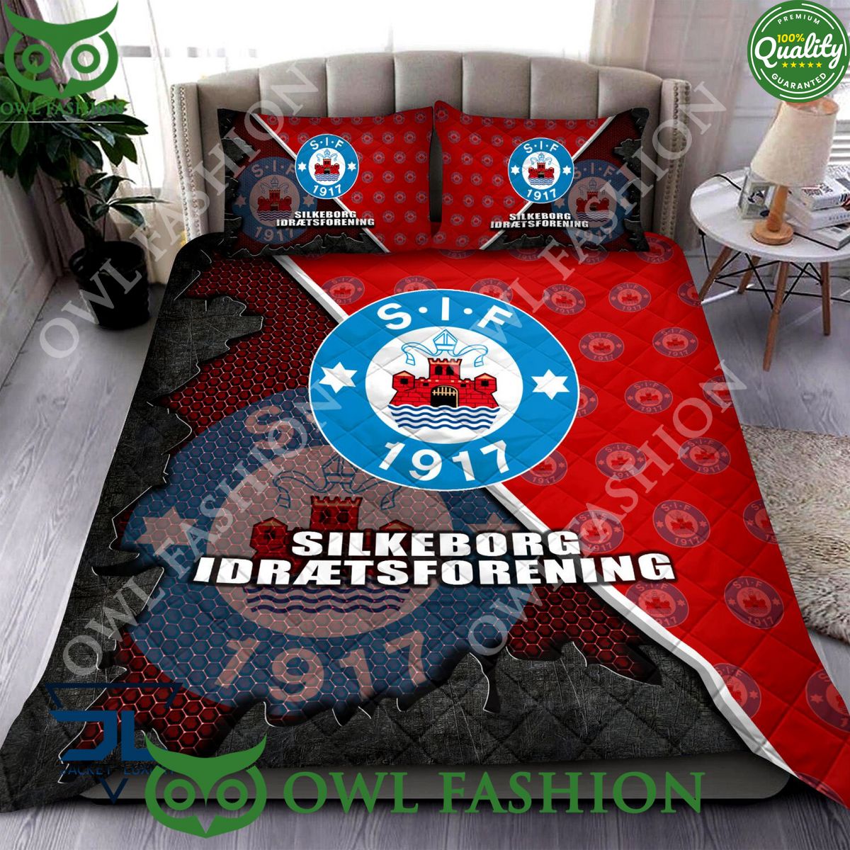 Silkeborg IF Superliga Quilt Broken Bedding Set