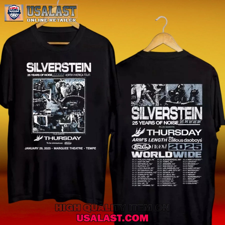 Silverstein Band World Tour 2025 T-Shirt