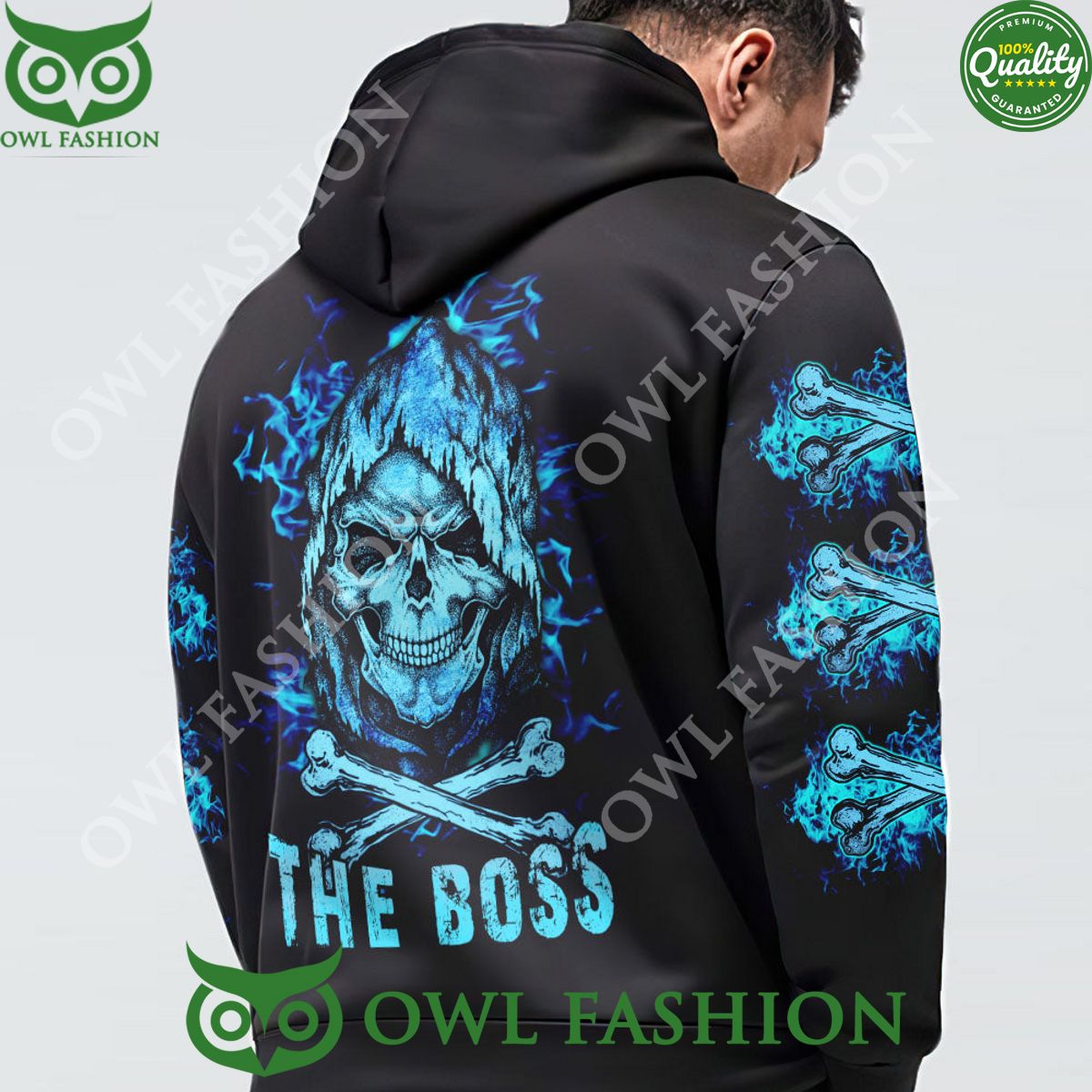 Skull Reaper Couple The Boss And Real Boss Hoodie