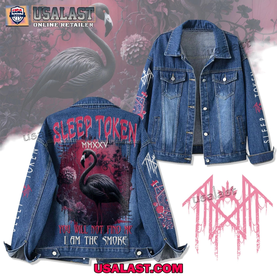 Sleep Token Flamingo Custom Denim Jacket