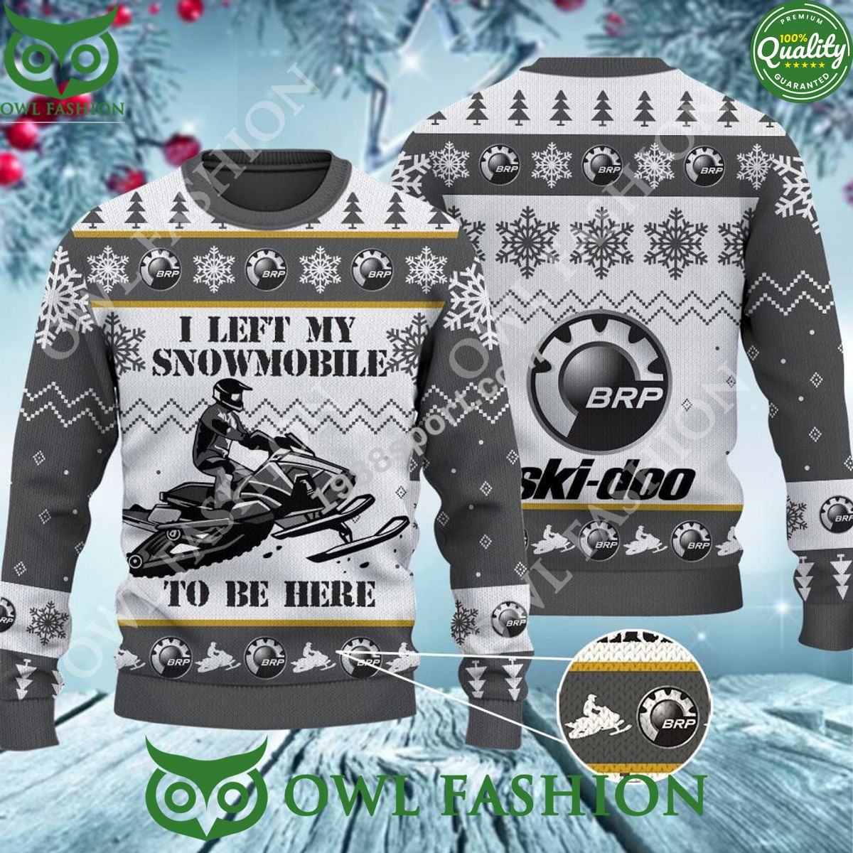 SLINGSHOT I left my snomobile BRP Ugly Sweater Jumper