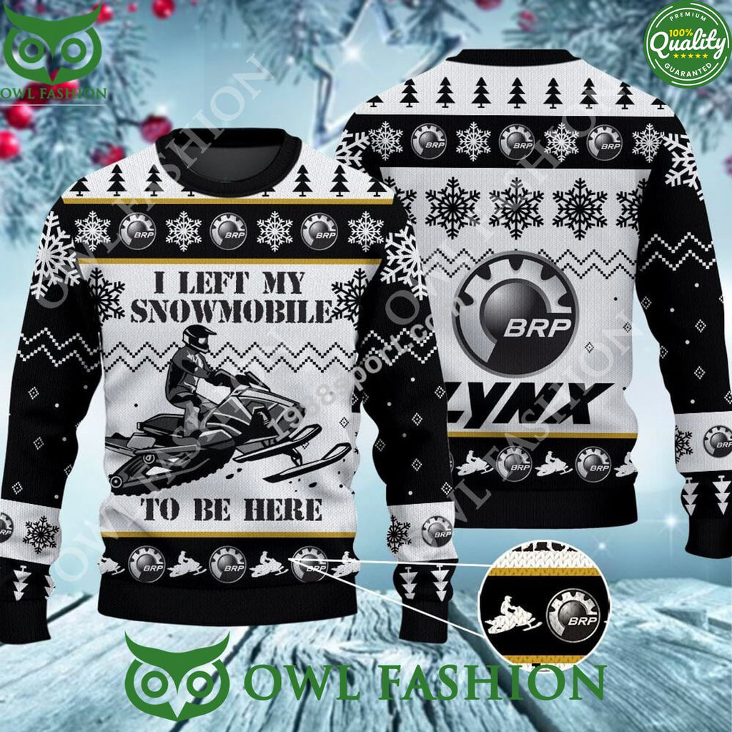 SLINGSHOT I left my snomobile Lynx Ugly Sweater Jumper