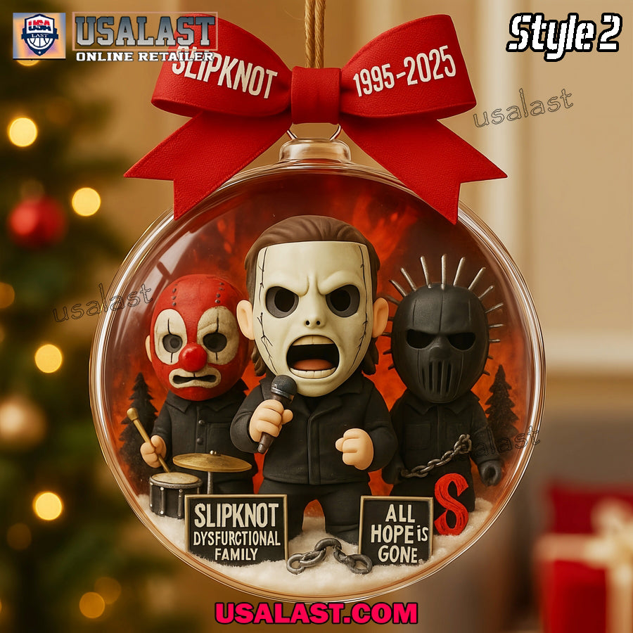 Slipknot 30th Anniversary Christmas Ornament