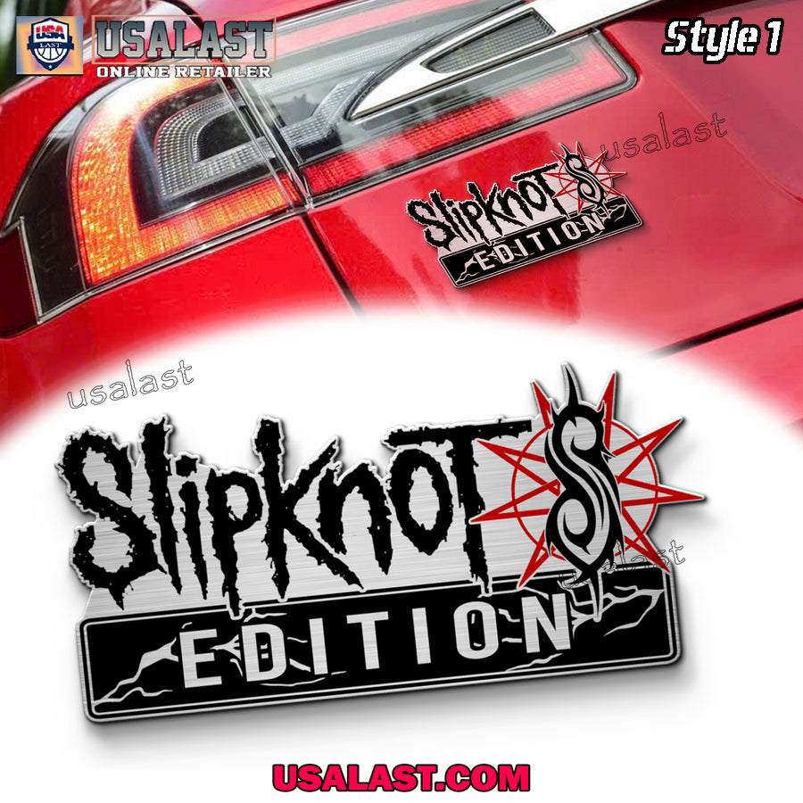 Slipknot Edition 3D Engraved Car Name Emblem