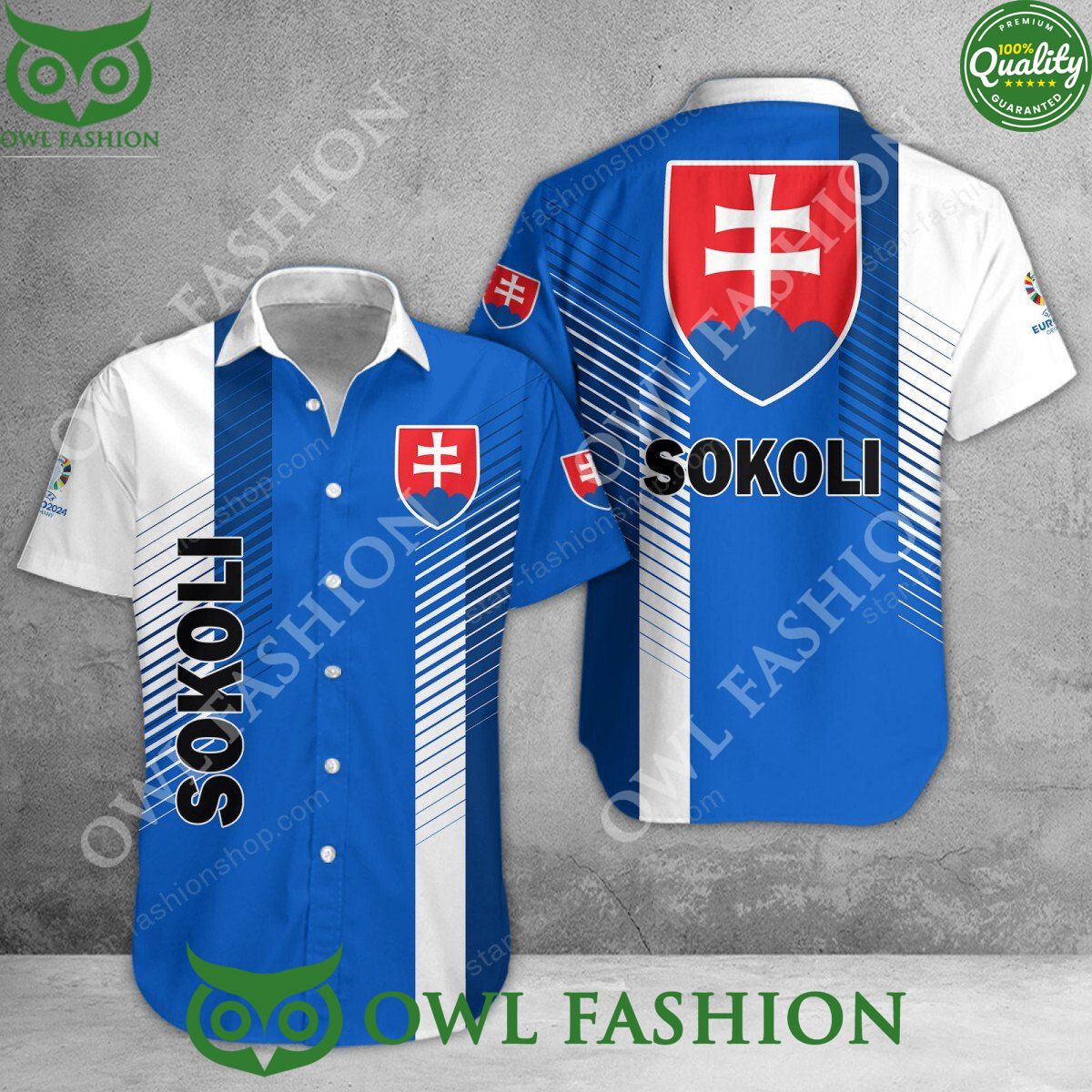 Slovakia national football team Logo Black White Red 3D Shirt Printed