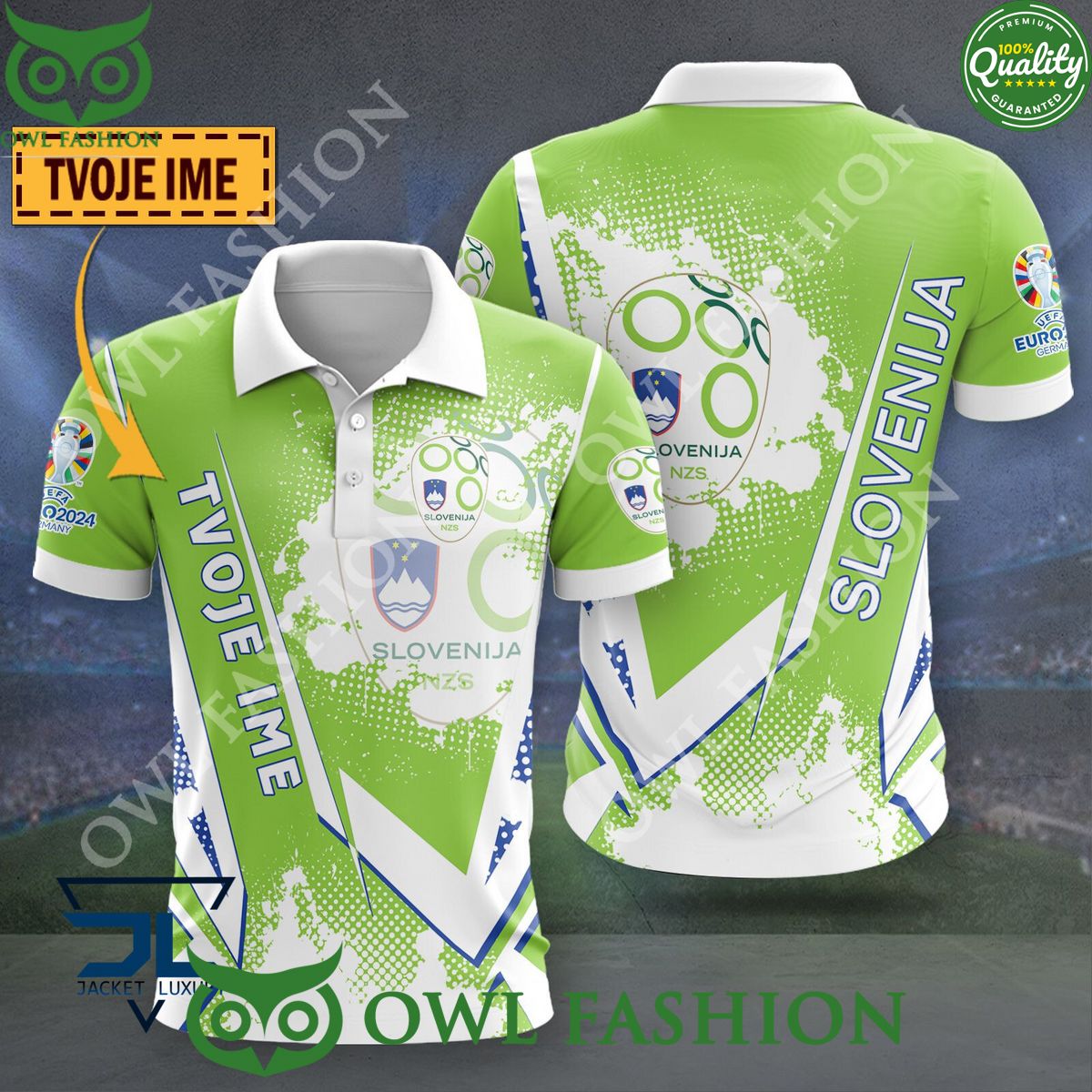 Slovenia Euro Cup 2024 Customized National Team 3D Polo shirt