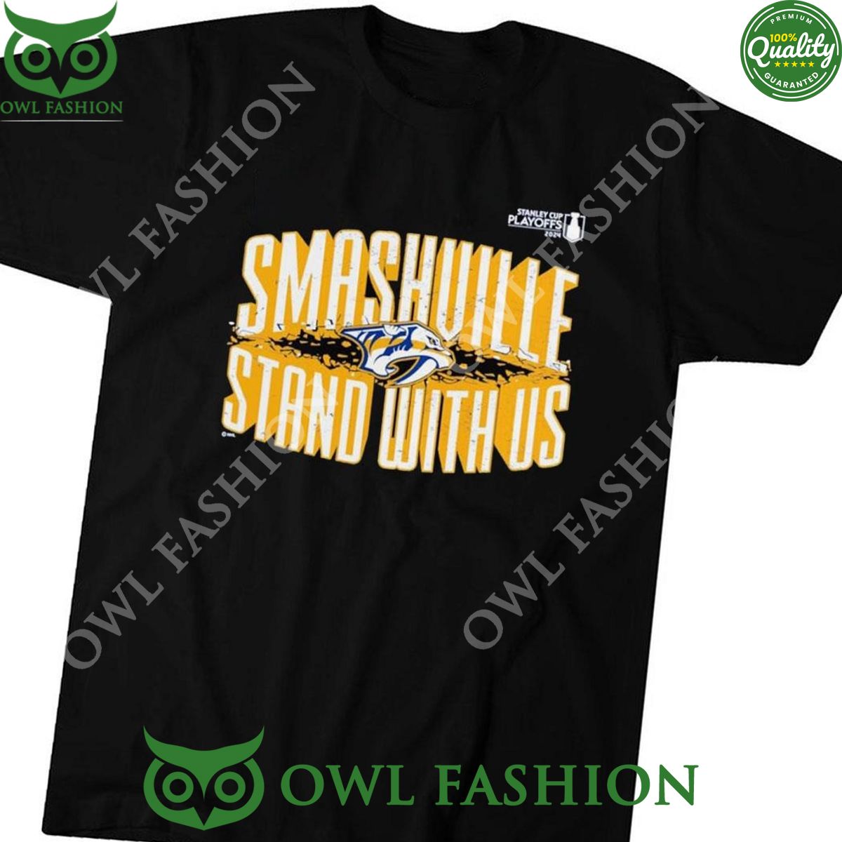 Smashville Stand With Us Nashville Predators 2024 Stanley Cup Shirt Hoodie