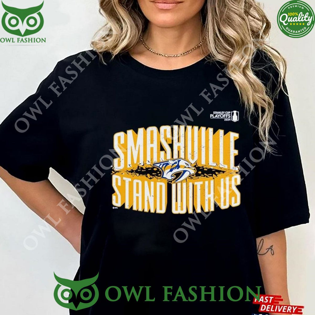 Smashville Stand With Us Nashville Predators 2024 Stanley Cup Shirt Hoodie