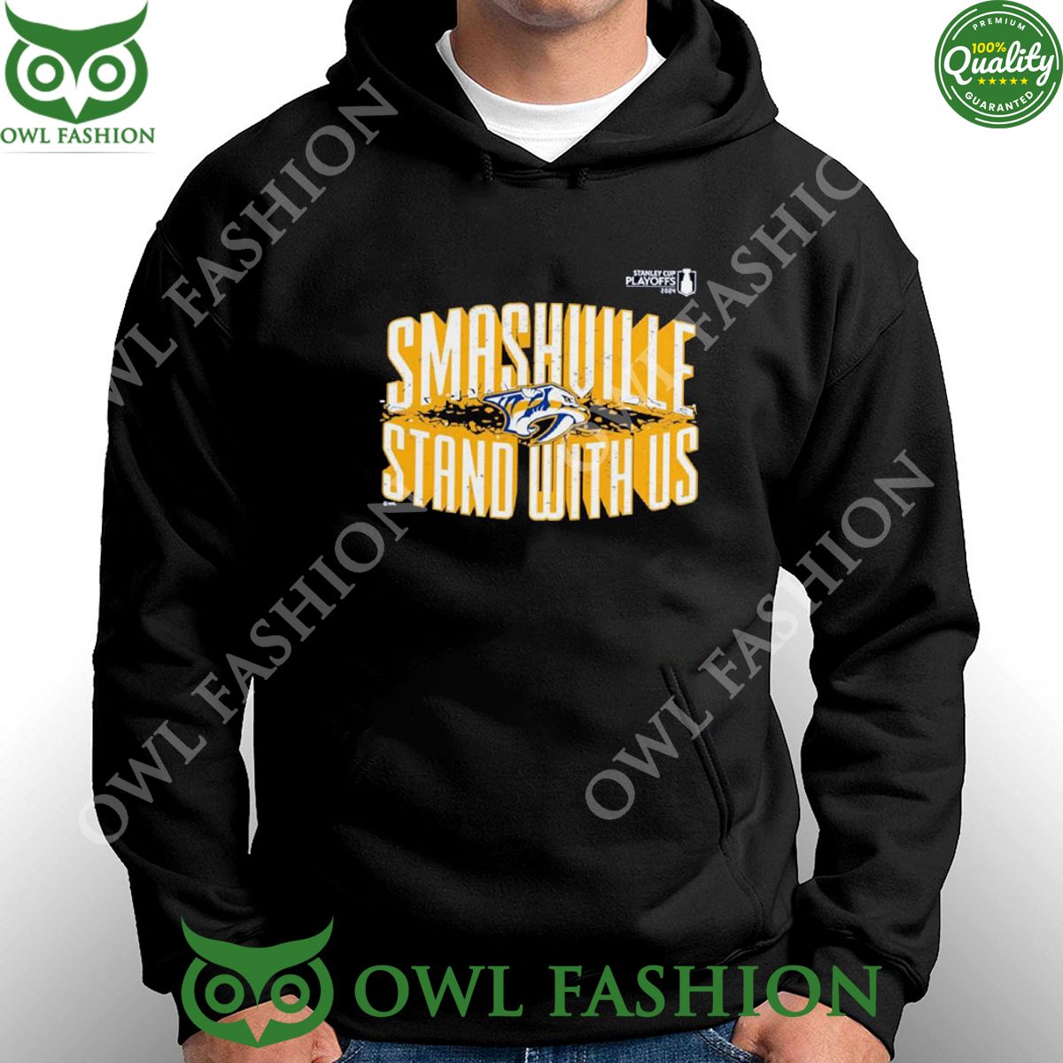Smashville Stand With Us Nashville Predators 2024 Stanley Cup Shirt Hoodie
