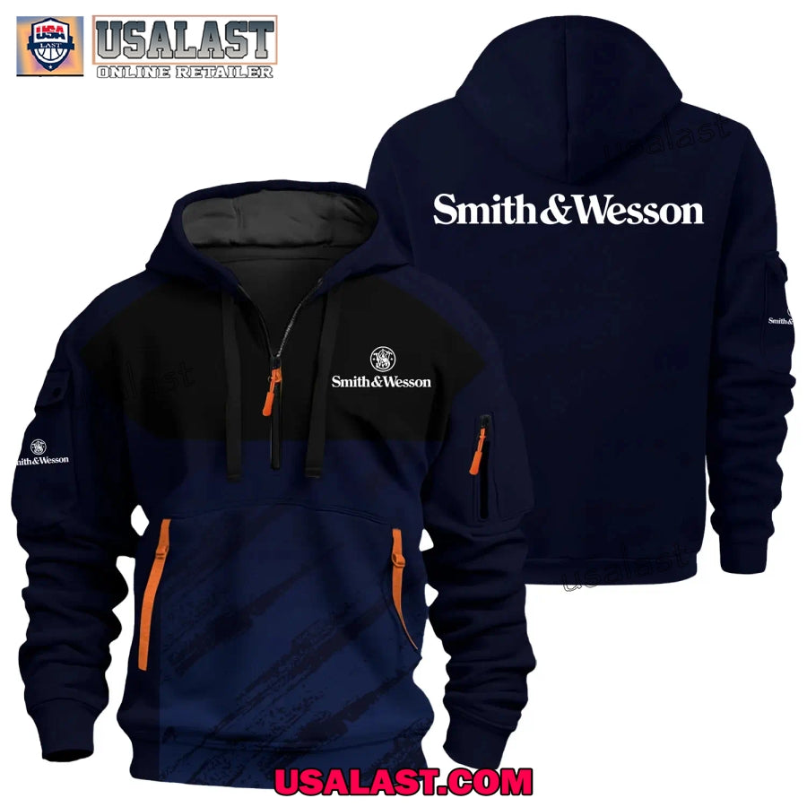 Smith & Wesson Gun Brand Heavy Zip Hoodie