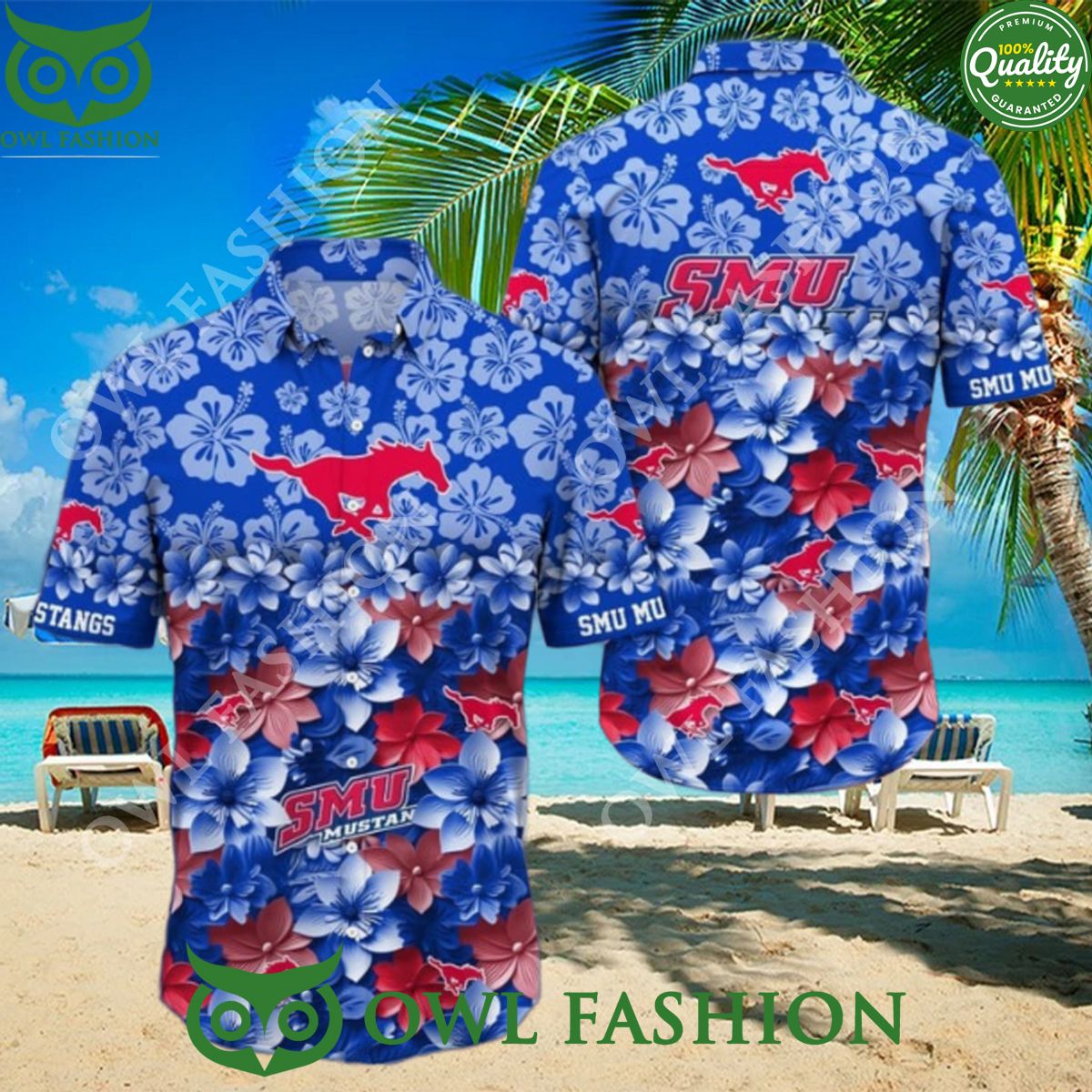 SMU Mustangs NCAA3 Hawaiian Shirt Trending Summer