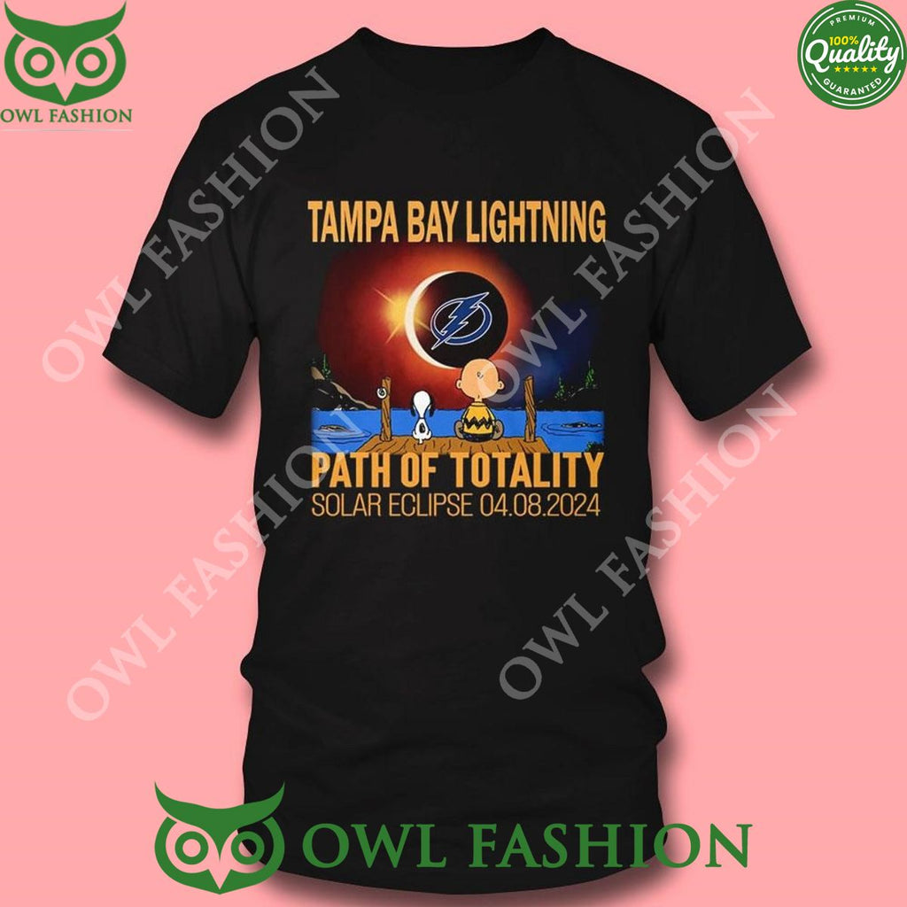 Solar Eclipse Tampa Bay Lightning Path Of Totality 2024 Shirt Hoodie Ladies Tee