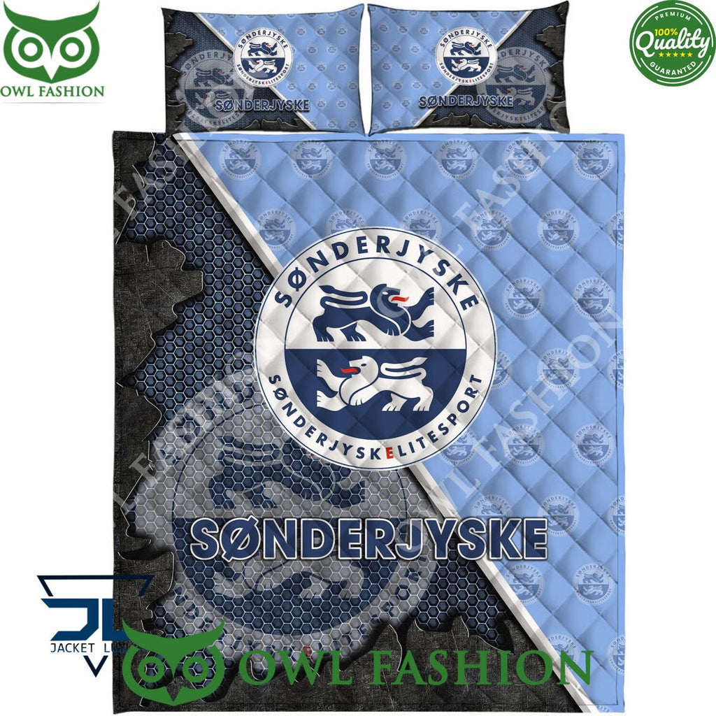 SønderjyskE Superliga Quilt Broken Bedding Set