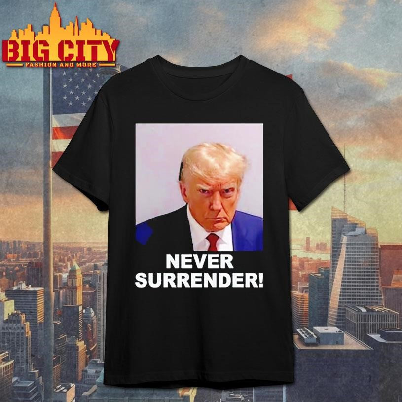 south korea trump never surrender mugshot shirt