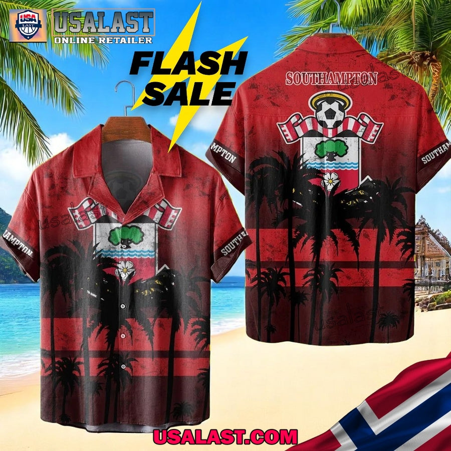 Southampton FC Coconut Tree Style Hawaiian Shirt