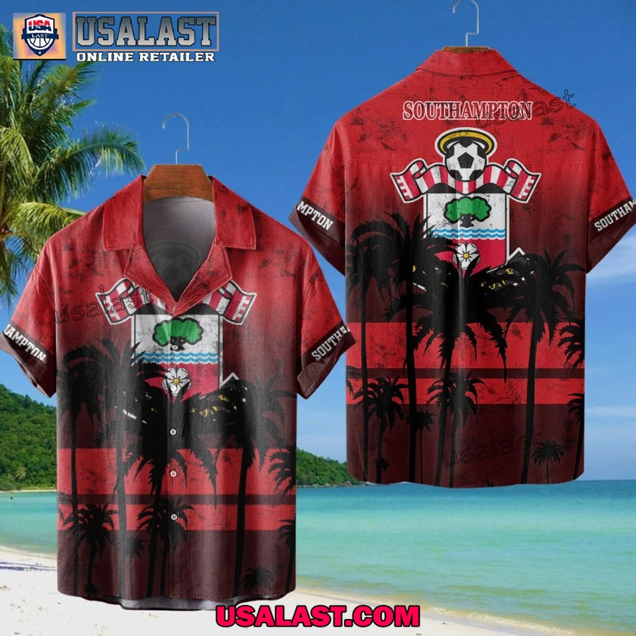 Southampton FC Coconut Tree Style Hawaiian Shirt