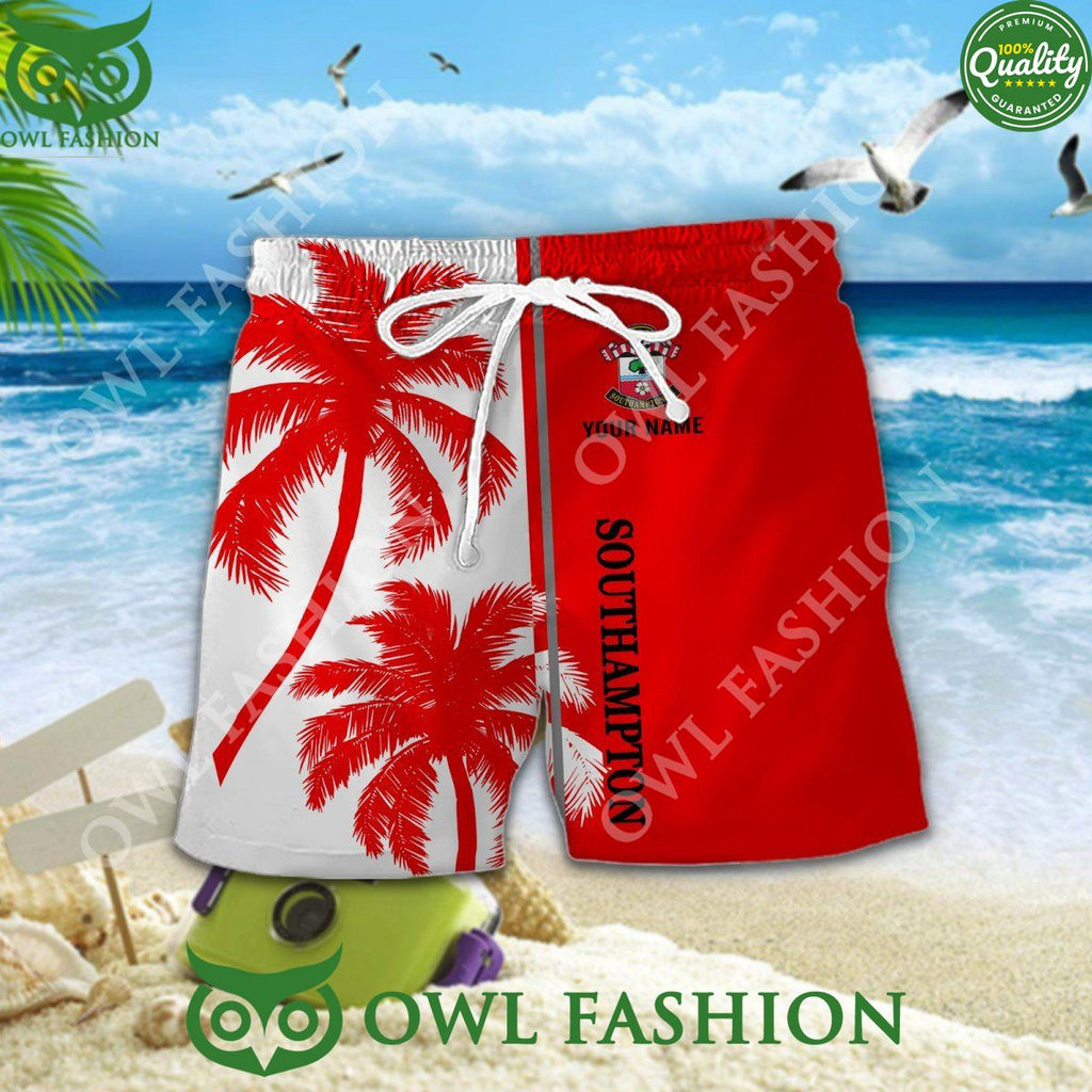 Southampton FC Personalized Red ropical coconut tree 2024 Hawaiian Shirt
