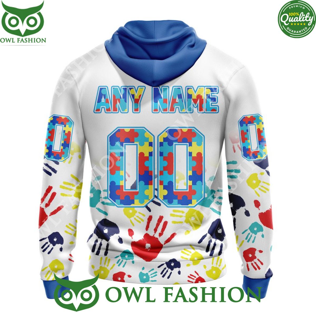 Special Autism Awareness NHL Washington Capitals hoodie shirt Custom Name and number