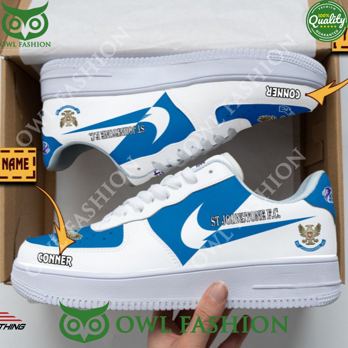 SPFL St Johnstone F.C. Air Force 1 NAF Shoes