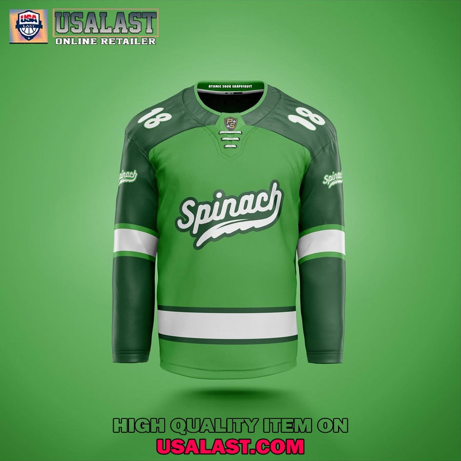 Spinach Cannabis Brand Hockey Jersey