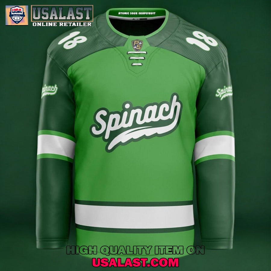 Spinach Cannabis Brand Hockey Jersey