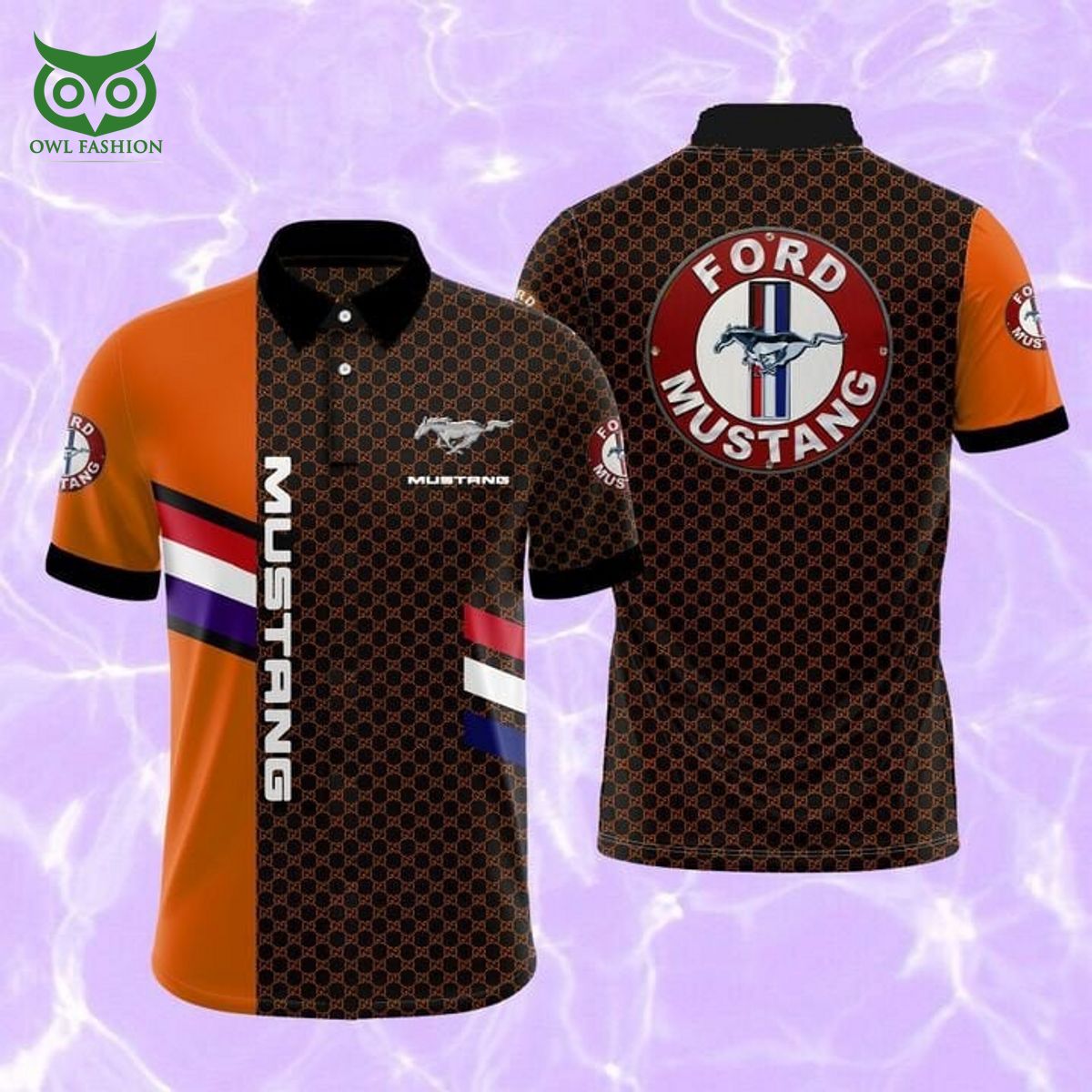 Sport Car Mustang Ford Logo 3D Polo