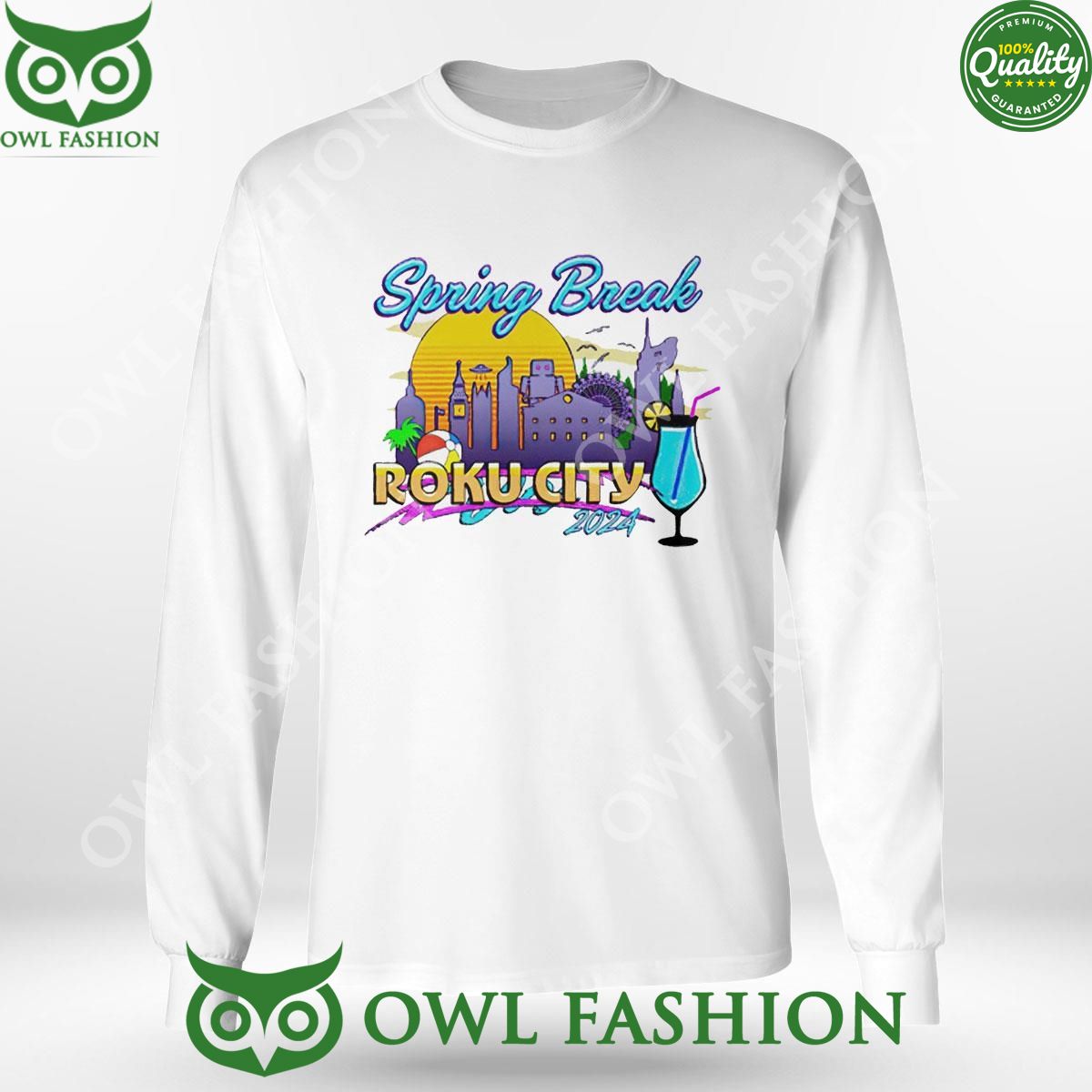 Spring Break Roku City 2024 2D Trending Shirt Hoodie