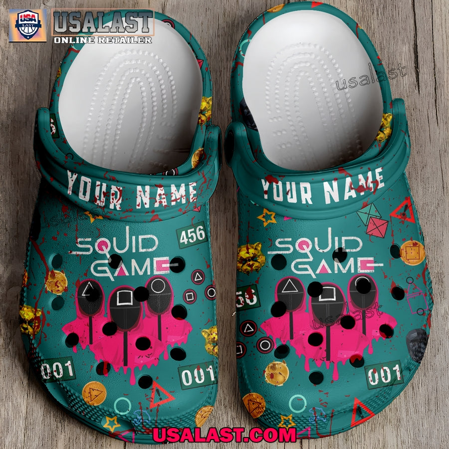 Squid Game Custom Name Crocs Clogs Shoes