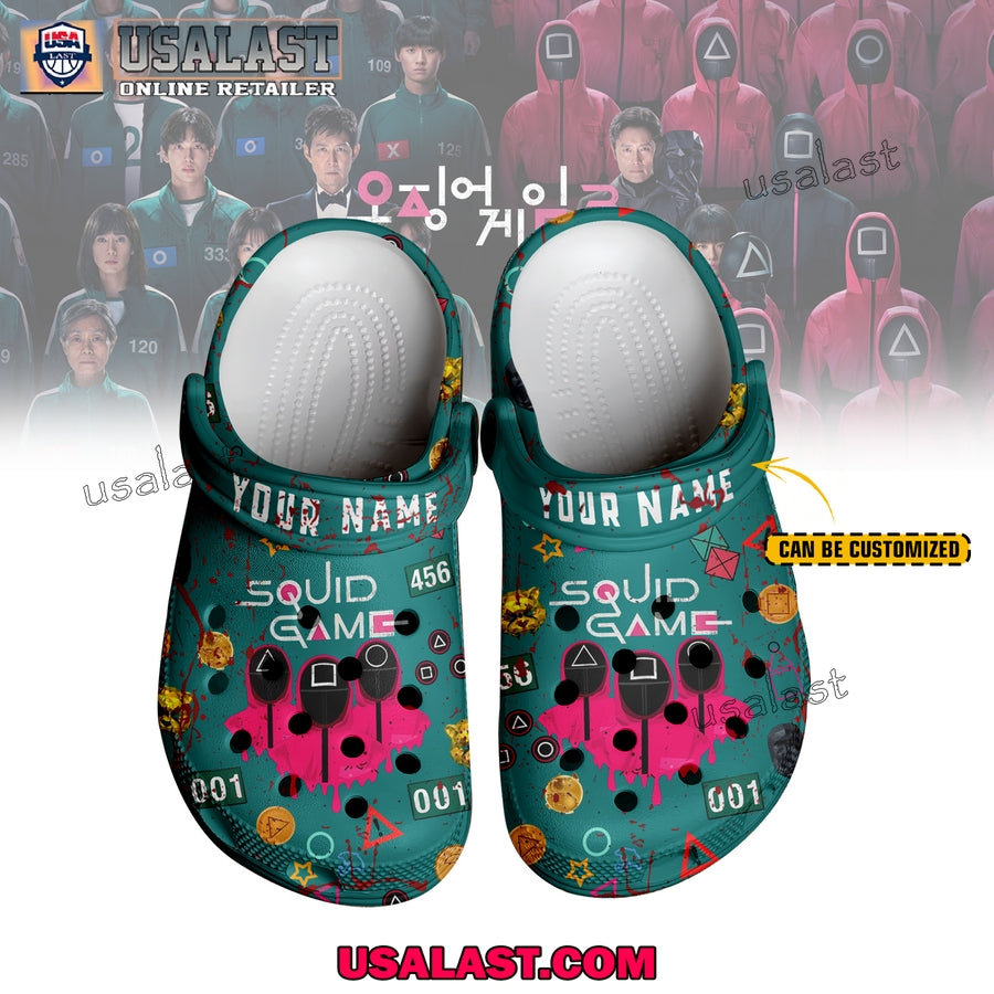 Squid Game Custom Name Crocs Clogs Shoes
