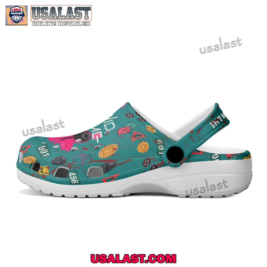 Squid Game Custom Name Crocs Clogs Shoes