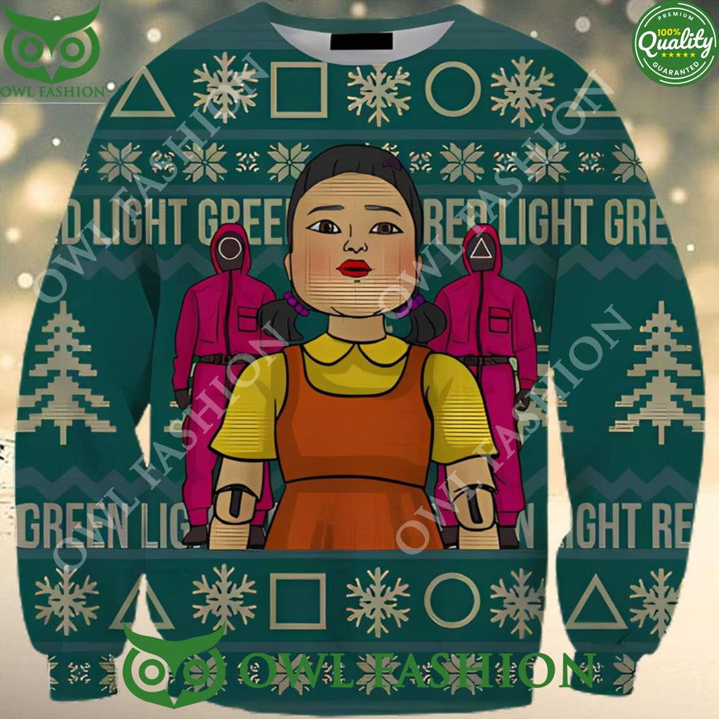 Squid Game Survival Game Show Ugly Christmas Sweater Jumper