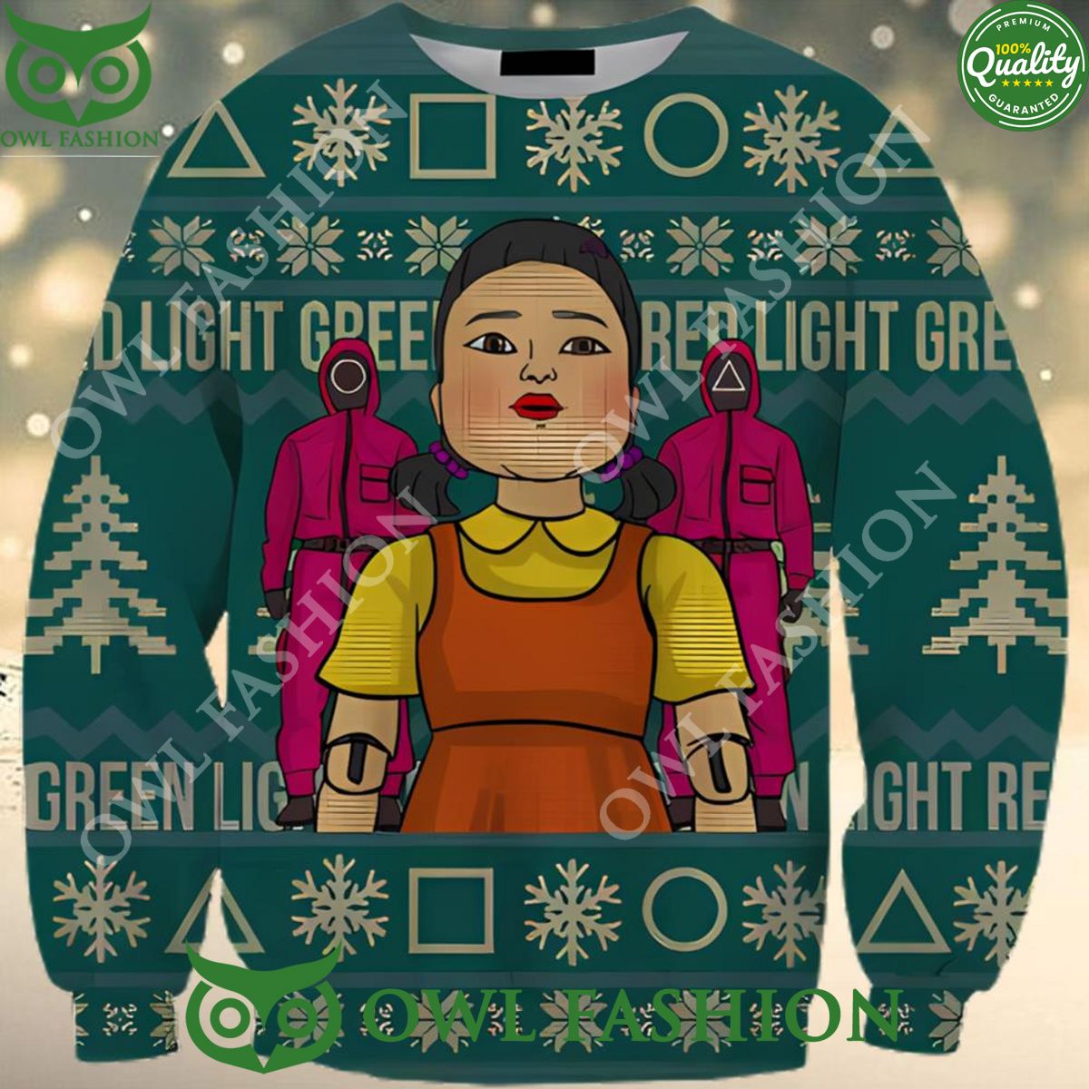 Squid Game Survival Game Show Ugly Christmas Sweater Jumper