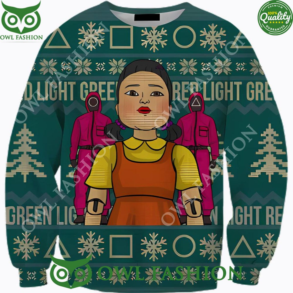 Squid Game Survival Game Show Ugly Christmas Sweater Jumper