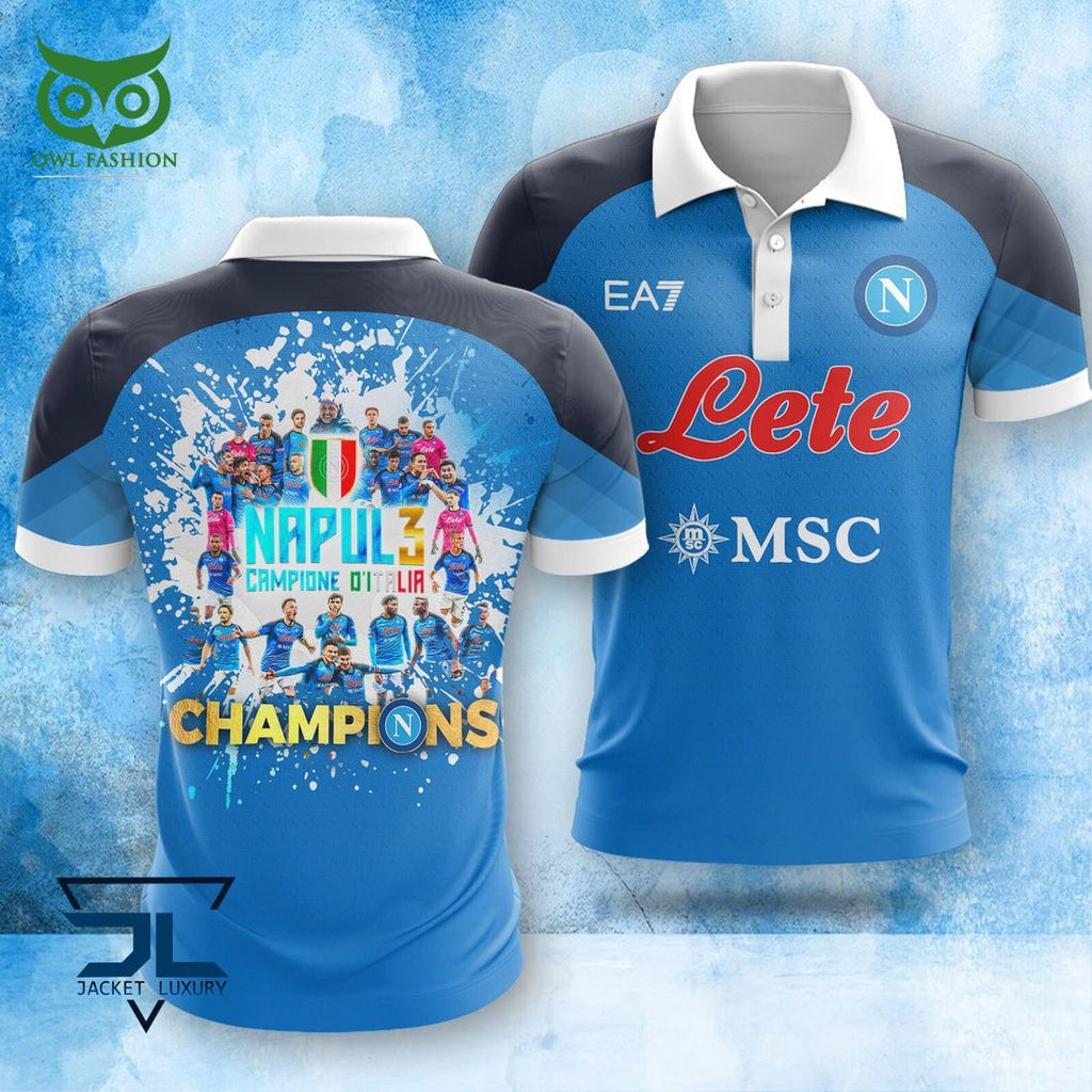 SSC Napoli Campioni d’Italia Serie A Champion 3D Shirt