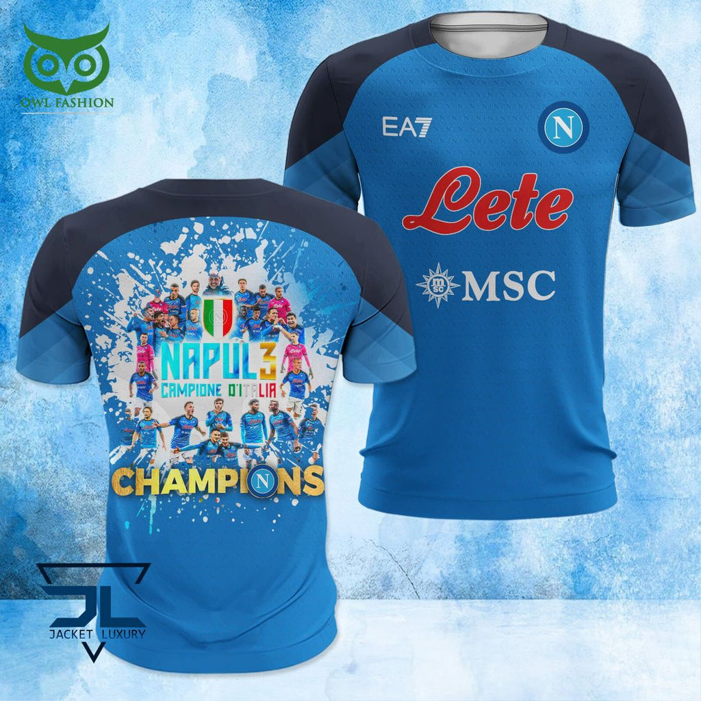 SSC Napoli Campioni d’Italia Serie A Champion 3D Shirt