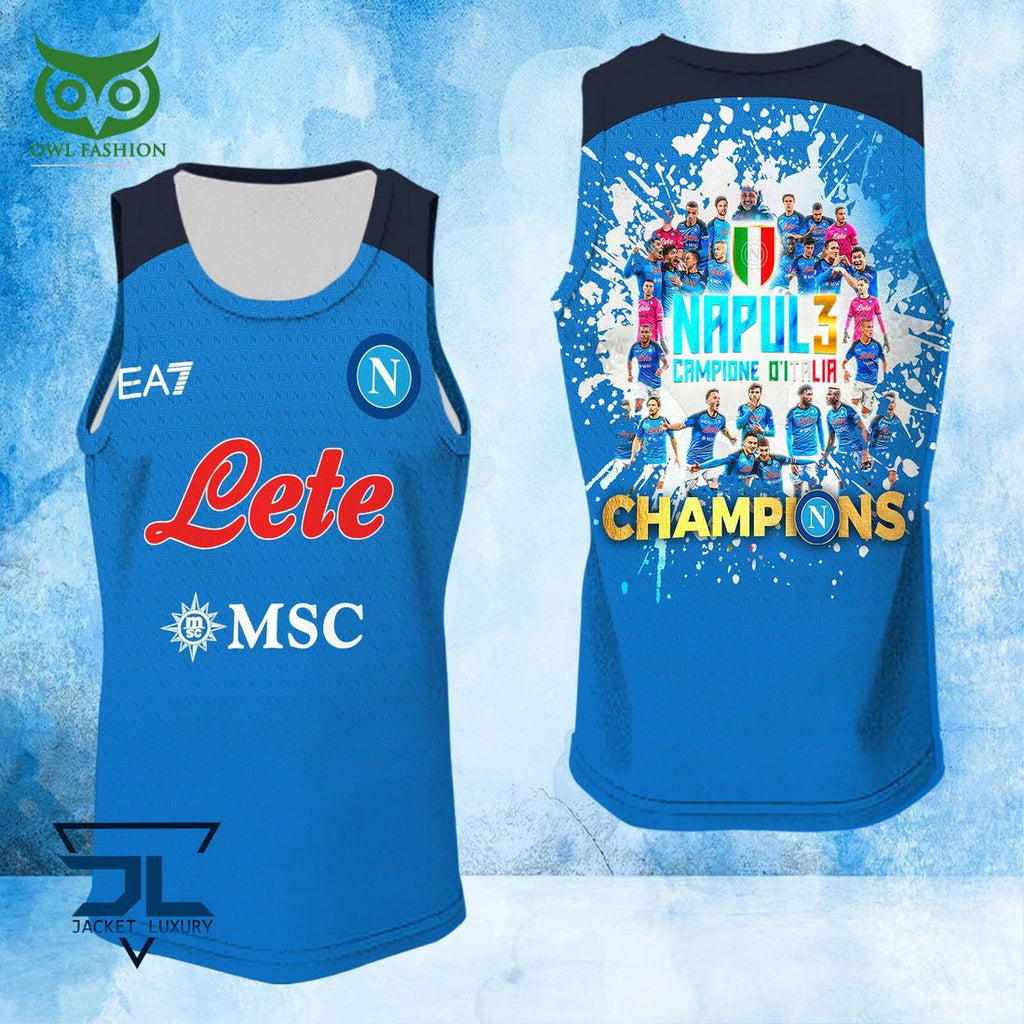 SSC Napoli Campioni d’Italia Serie A Champion 3D Shirt