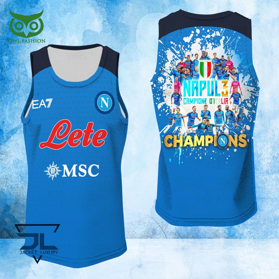 SSC Napoli Campioni d’Italia Serie A Champion 3D Shirt