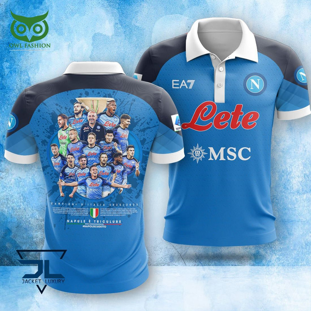 SSC Napoli Campioni d’Italia Serie A Players 3D Shirt