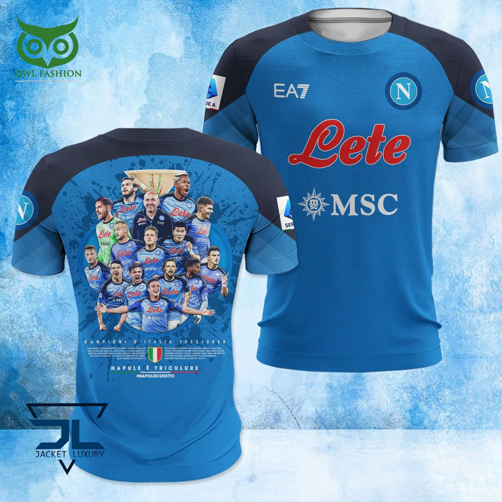 SSC Napoli Campioni d’Italia Serie A Players 3D Shirt