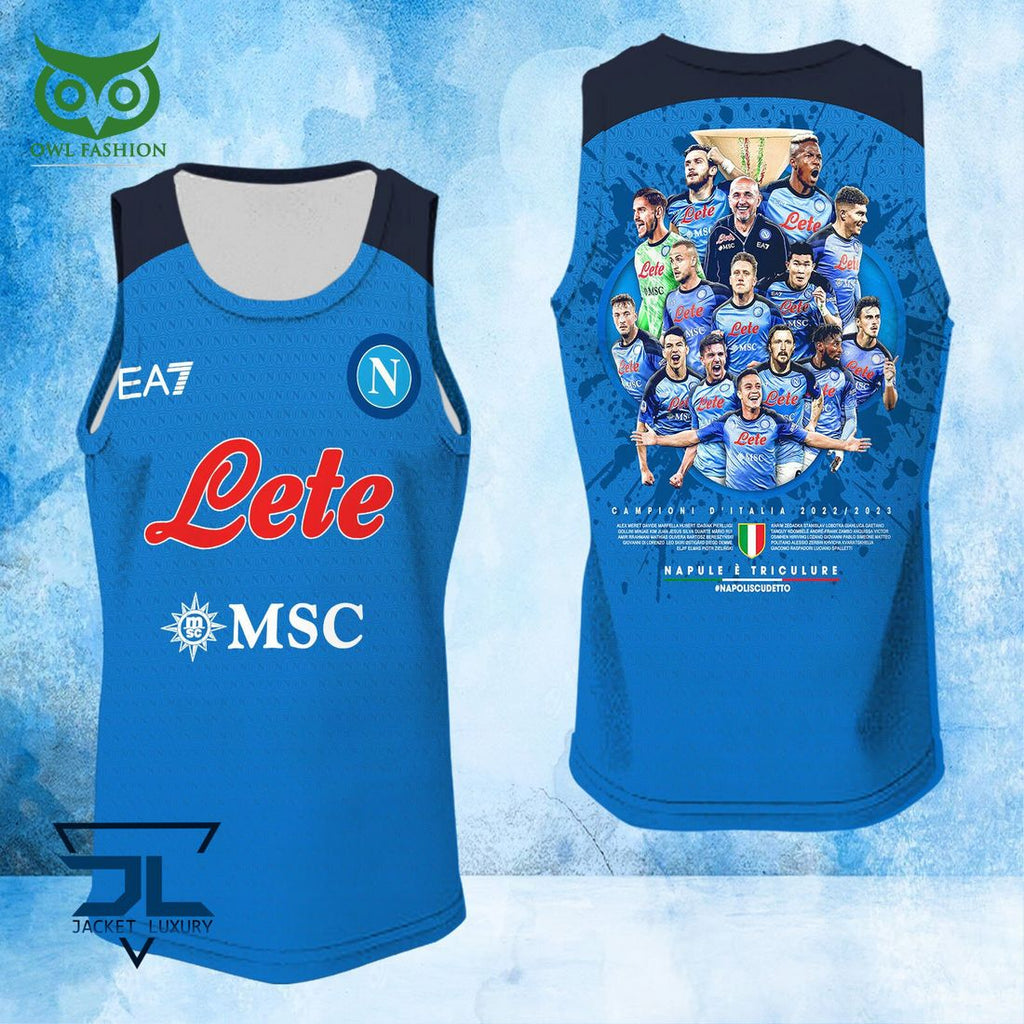 SSC Napoli Campioni d’Italia Serie A Players 3D Shirt