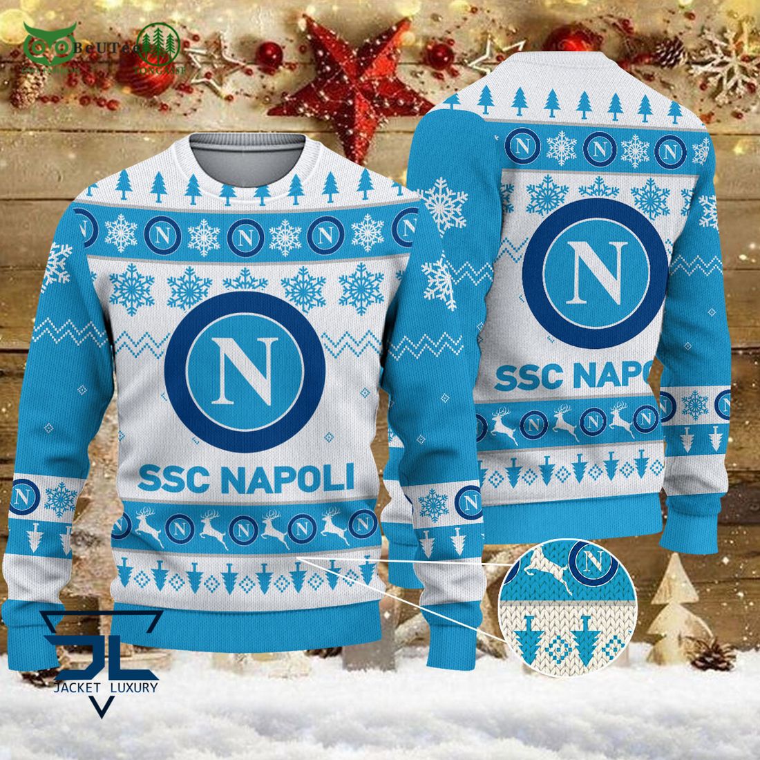 SSC Napoli Team Football Lega Serie A Ugly Sweater