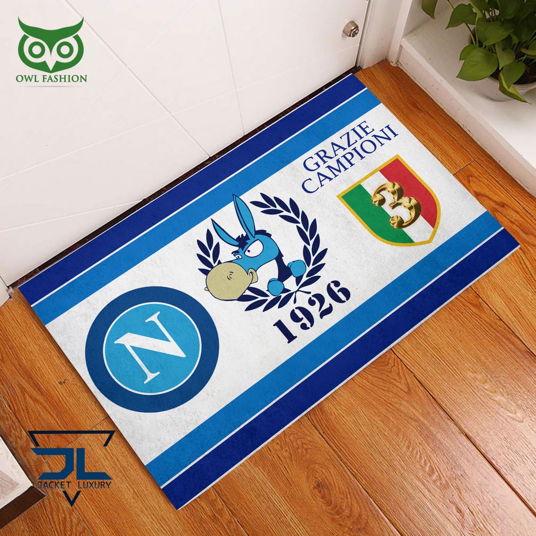 SSC Napoli Zerbino Campioni d’Italia Symbol Doormat
