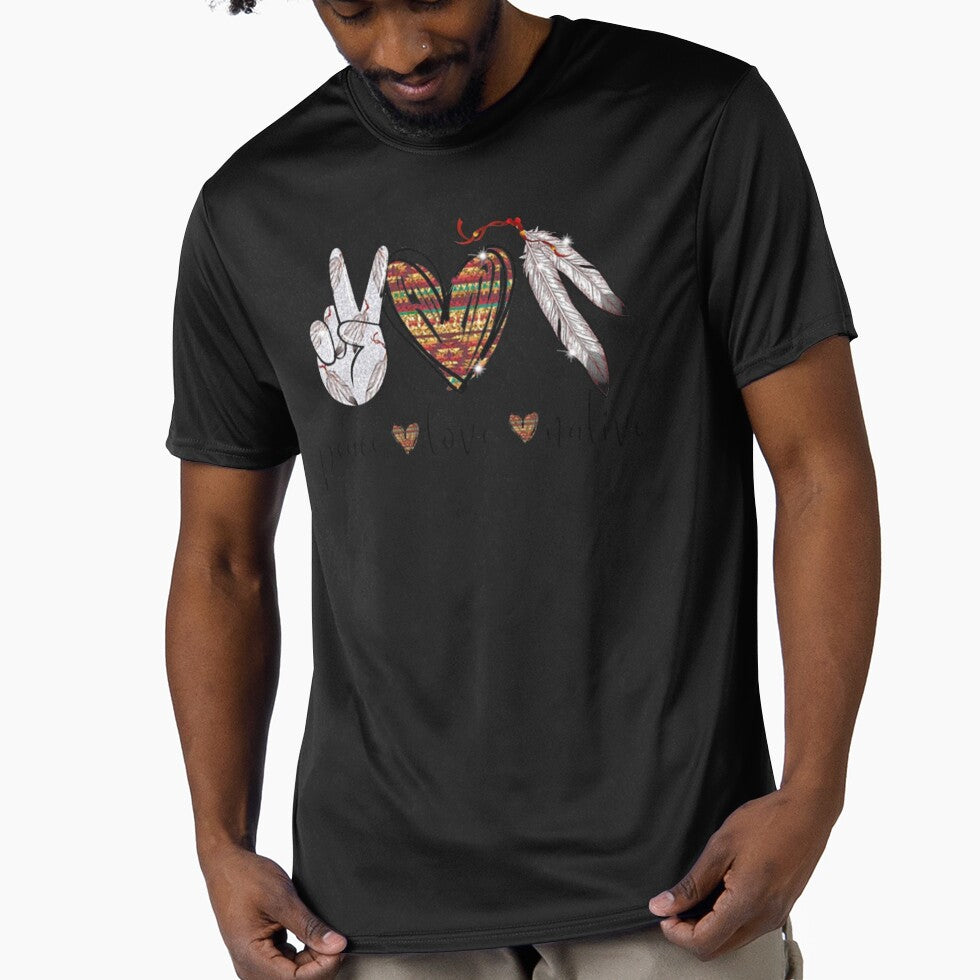 Peace Love Native American Hippie Heart Native by KinxxdleShop