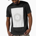 3D Grayscale Hexagon Geometric Art by ThatKrisGuy