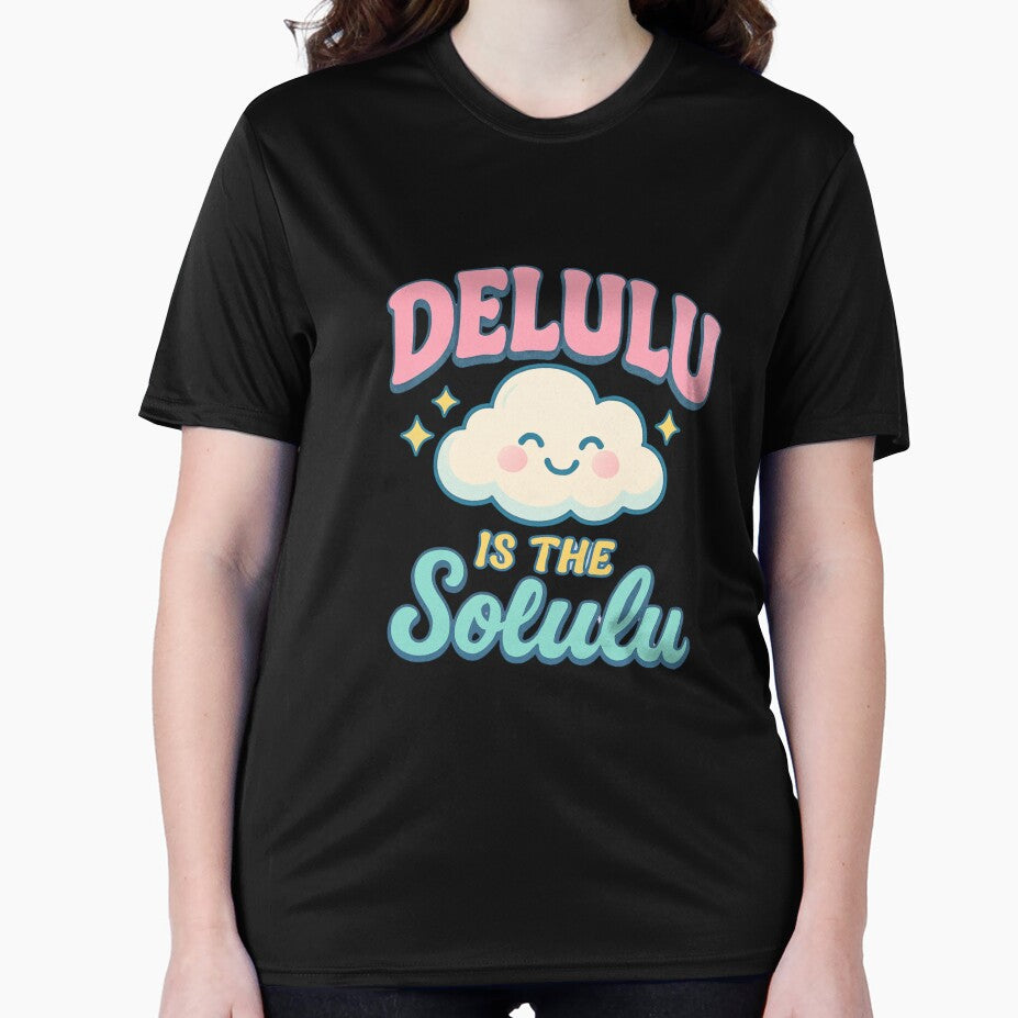 Delulu Is The Solulu – Cute Aesthetic Cloud Meme by MOAVE-Design