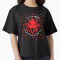 Red Silhouette Grunge With White Typography by ShadeFall