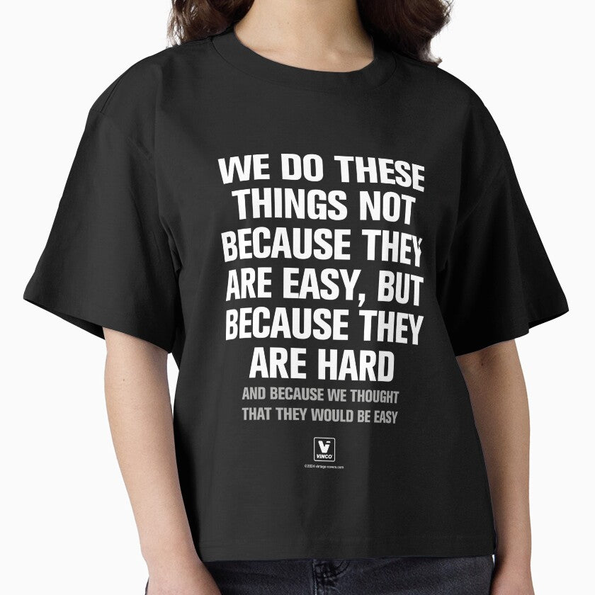 We do these things not because they are easy by vintage-covers